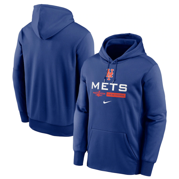 Men New York Mets Royal 2022 Performance Pullover Hoodie