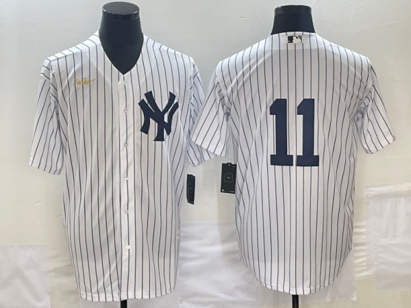 Men New York Yankees #11 Anthony Volpe White Cool Base Stitched Baseball Jersey