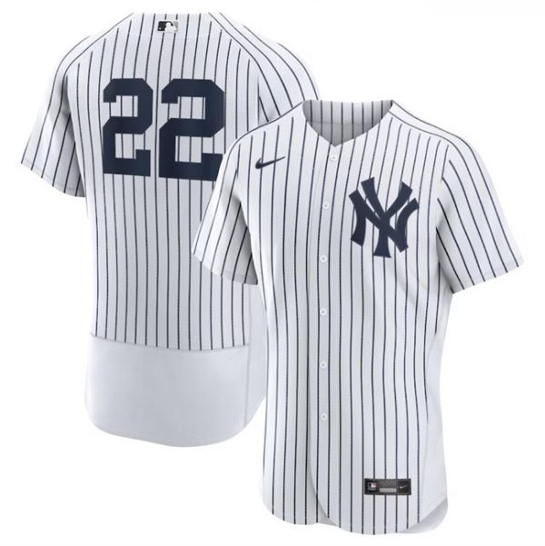 Men New York Yankees #22 Juan Soto White Flex Base Stitched Baseball Jersey
