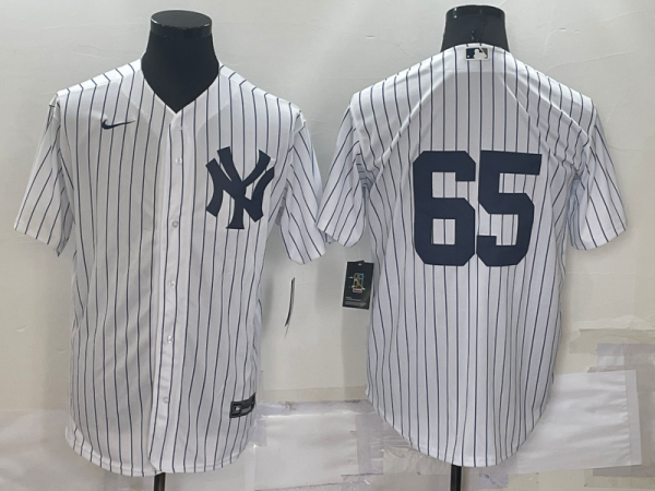 Men New York Yankees #65 Nestor Cortes White Cool Base Stitched Baseball Jersey