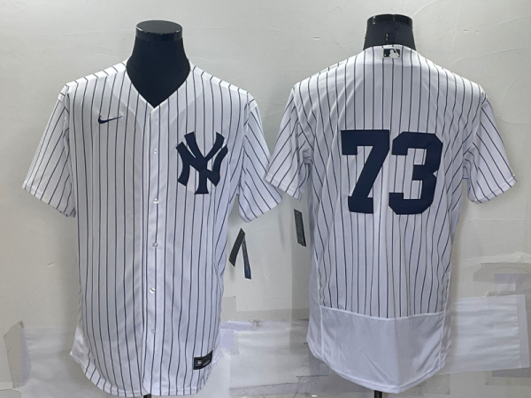 Men New York Yankees #73 Michael King White Flex Base Stitched Baseball Jersey