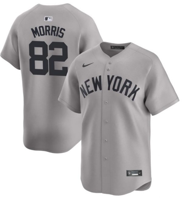 Men New York Yankees #82 Cody Morris Gray 2024 Away Limited Cool Base Stitched Baseball Jersey