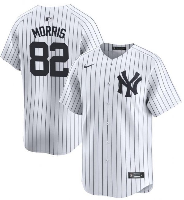Men New York Yankees #82 Cody Morris White 2024 Home Limited Cool Base Stitched Baseball Jersey