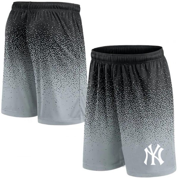 Men New York Yankees Black/Grey Ombre Shorts