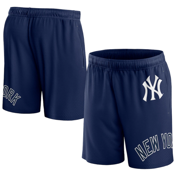 Men New York Yankees Navy Clincher Mesh Shorts