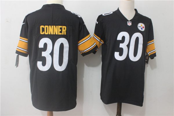 Men Nike Pittsburgh Steelers #30 James Conner Black Team Color Stitched NFL Vapor Untouchable Limited Jersey