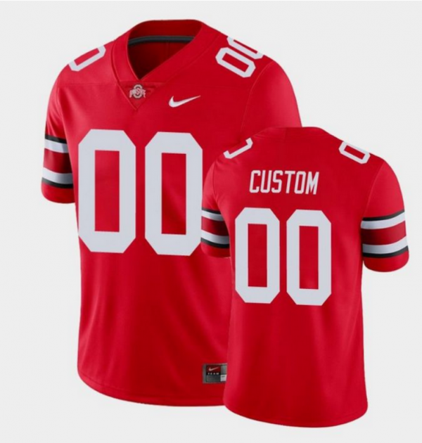 Ohio State Buckeyes ACTIVE PLAYER Custom Red College Stitched Jersey