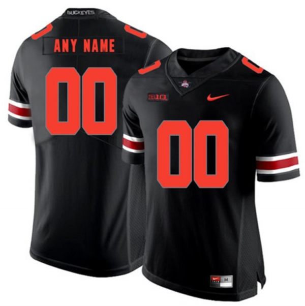 Men Ohio State Buckeyes Black Stitched NCAA Jersey