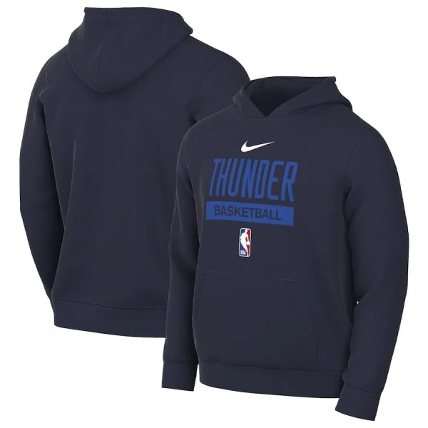 Men Oklahoma City Thunder Nave Spotlight Fleece Overhead Hoodie