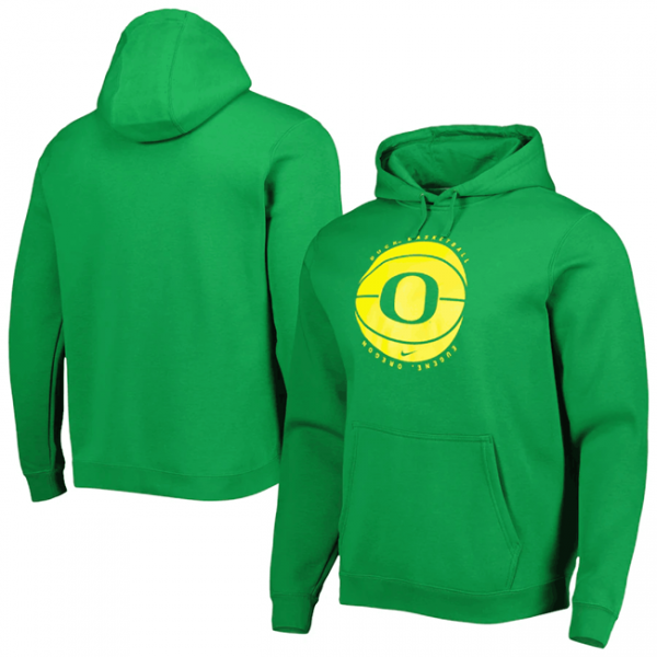 Men Oregon Ducks Green Basketball Pullover Hoodie