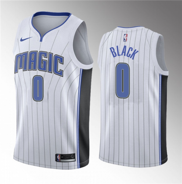 Men Orlando Magic #0 Anthony Black White 2023 Draft Association Edition Stitched Basketball Jersey