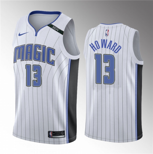 Men Orlando Magic #13 Jett Howard White 2023 Draft Association Edition Stitched Basketball Jersey