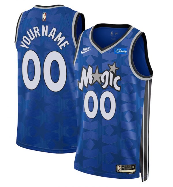 Orlando Magic Active Player Custom Blue 2023/24 Classic Edition Stitched Basketball Jersey