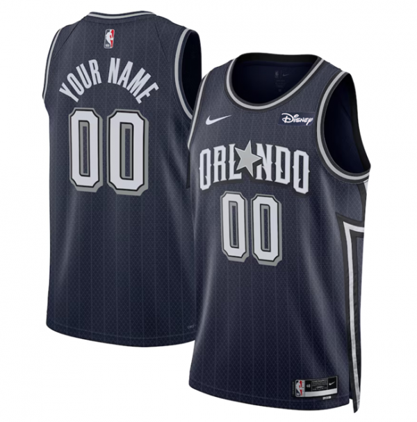 Orlando Magic Active Player Custom Navy 2023/24 City Edition Stitched Basketball Jersey