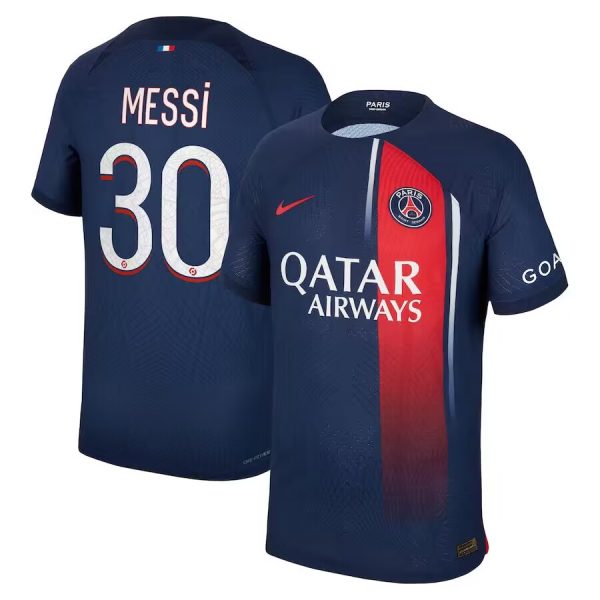 Men Paris Saint-Germain #30 Lionel Messi Navy Soccer Jersey