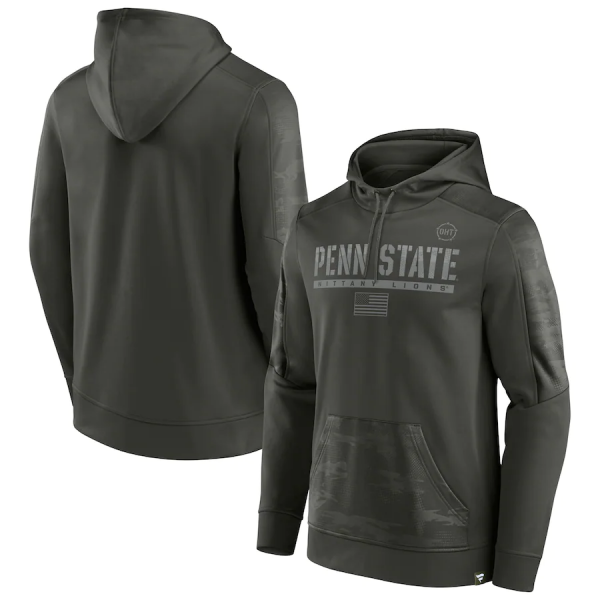 Men Penn State Nittany Lions Olive OHT Military Appreciation Guardian Pullover Hoodie