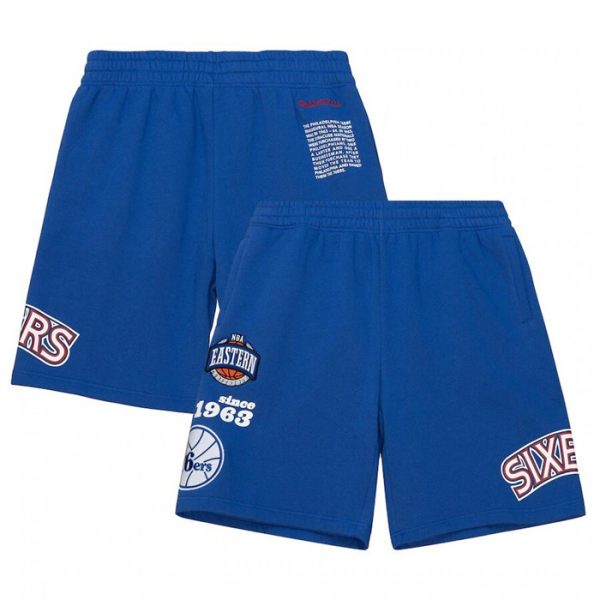 Men Philadelphia 76ers Pro Royal Shorts 002