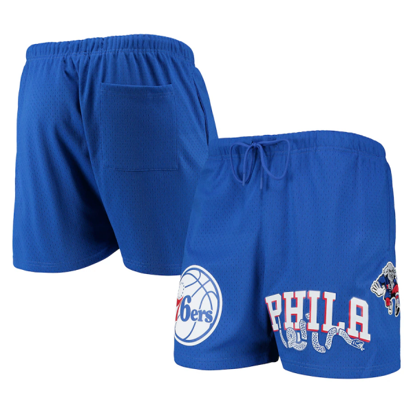 Men Philadelphia 76ers Royal Chenille Shorts