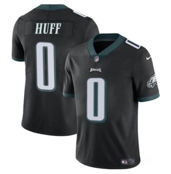 Men Philadelphia Eagles #0 Bryce Huff Black Vapor Untouchable Limited Stitched Football Jersey