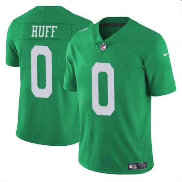 Men Philadelphia Eagles #0 Bryce Huff Green Vapor Untouchable Throwback Limited Stitched Football Jersey