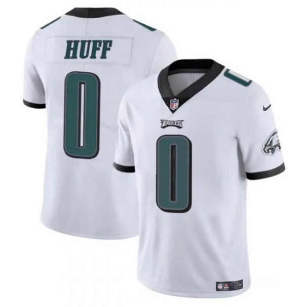 Men Philadelphia Eagles #0 Bryce Huff White Vapor Untouchable Limited Stitched Football Jersey