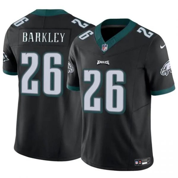 Men Philadelphia Eagles #26 Saquon Barkley Black 2023 F.U.S.E. Vapor Untouchable Limited Stitched Football Jersey