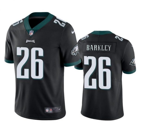Men Philadelphia Eagles #26 Saquon Barkley Black Vapor Untouchable Limited Stitched Football Jersey