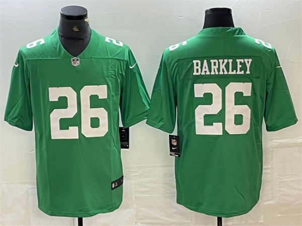 Men Philadelphia Eagles #26 Saquon Barkley Green Vapor Untouchable Limited Stitched Football Jersey