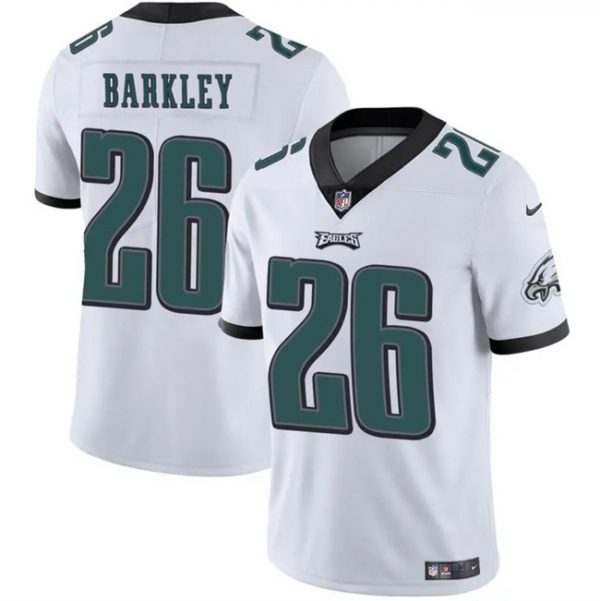Men Philadelphia Eagles #26 Saquon Barkley White Vapor Untouchable Limited Stitched Football Jersey