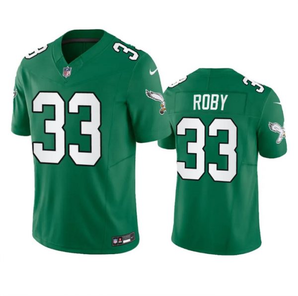 Men Philadelphia Eagles #33 Bradley Roby Green 2023 F.U.S.E. Throwback Vapor Untouchable Limited Stitched Football Jersey