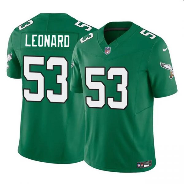 Men Philadelphia Eagles #53 Shaquille Leonard Green 2023 F.U.S.E. Vapor Untouchable Limited Stitched Football Jersey