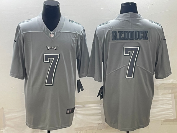 Men Philadelphia Eagles #7 Haason Reddick Gray Atmosphere Fashion Stitched Jersey