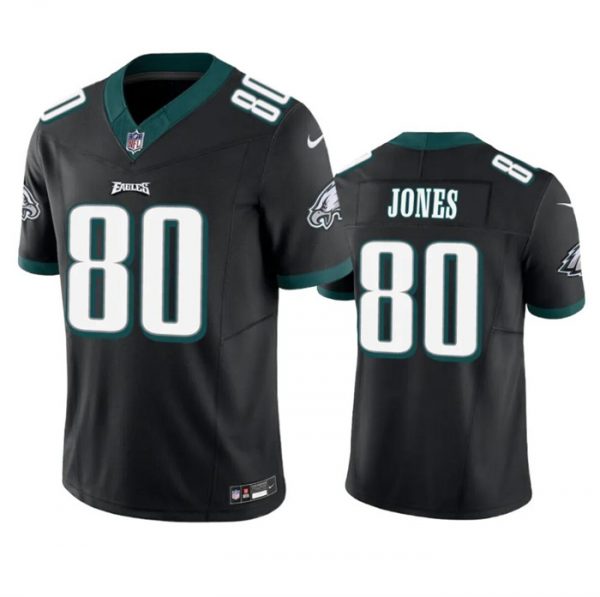 Men Philadelphia Eagles #80 Julio Jones Black 2023 F.U.S.E. Vapor Untouchable Limited Stitched Football Jersey