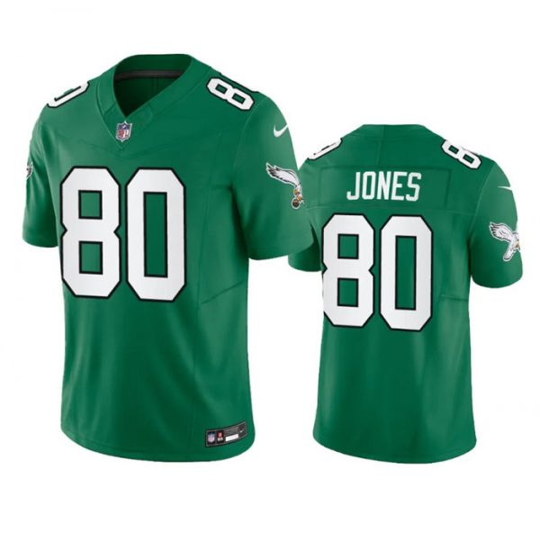 Men Philadelphia Eagles #80 Julio Jones Green 2023 F.U.S.E. Throwback Vapor Untouchable Limited Stitched Football Jersey