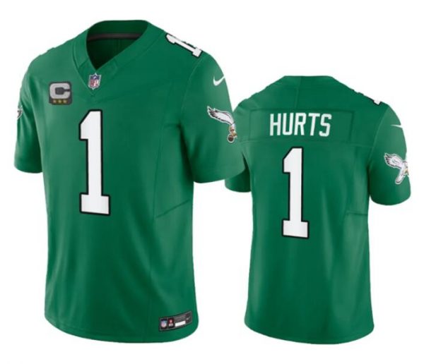 Philadelphia Eagles ACTIVE PLAYER Custom Green 2023 F.U.S.E. Vapor Untouchable With C Patch Stitched Football Jersey