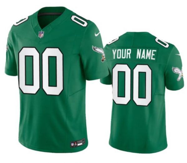 Philadelphia Eagles Active Player Custom Green 2023 F.U.S.E Throwback Vapor Untouchable Limited Stitched Football Jersey