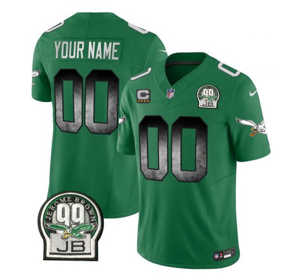 Philadelphia Eagles Active Player Custom Green 2023 F.U.S.E. Throwback Vapor Untouchable Limited Stitched Football Jersey