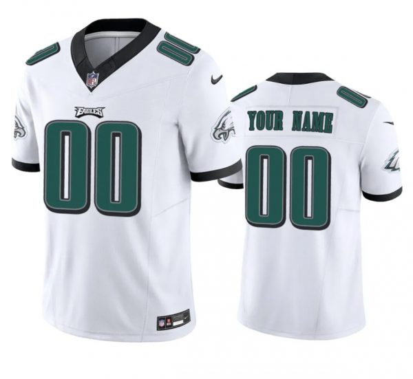 Philadelphia Eagles Active Player Custom White 2023 F.U.S.E Vapor Untouchable Limited Stitched Football Jersey