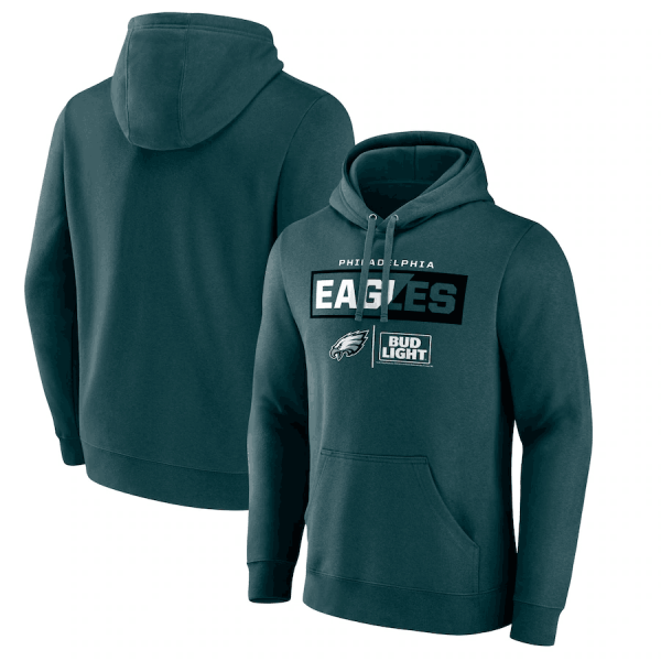 Men Philadelphia Eagles Green x Bud Light Pullover Hoodie