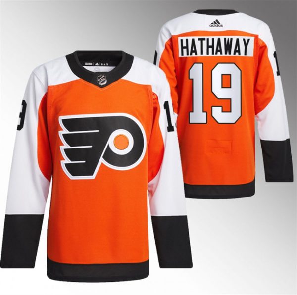 Men Philadelphia Flyers #19 Garnet Hathaway 2023/24 Orange Stitched Jersey