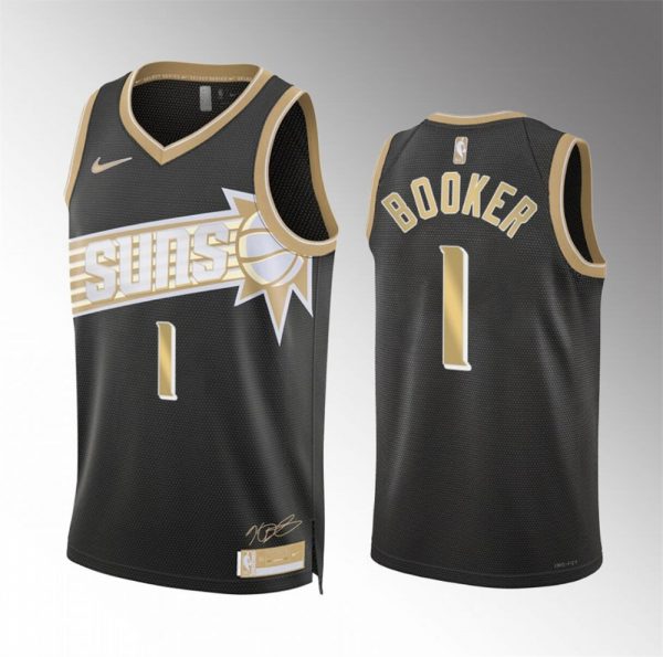 Men Phoenix Suns #1 Devin Booker Black 2024 Select Series Stitched Basketball Jersey