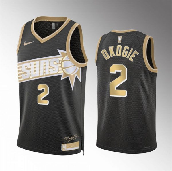 Men Phoenix Suns #2 Josh Okogie Black 2024 Select Series Stitched Basketball Jersey