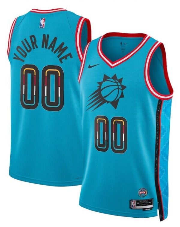 Phoenix Suns Active Player Custom Blue 2022-23 City Edition Stitched Basketball Jersey