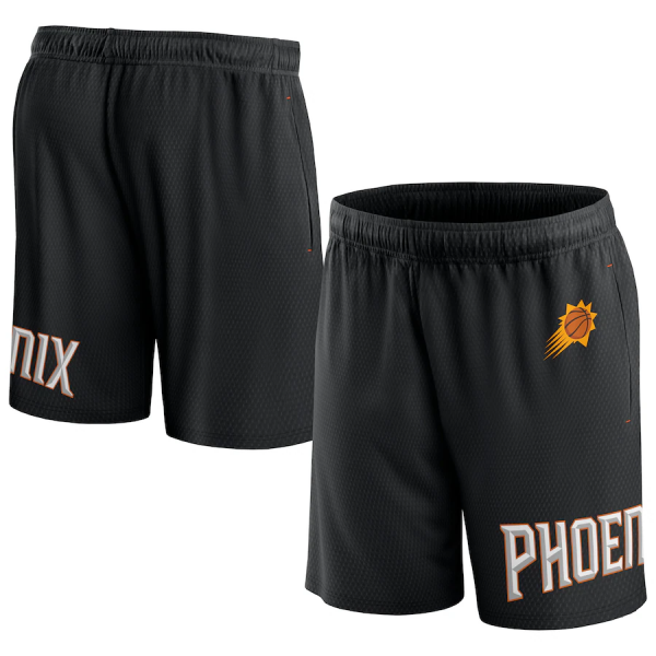 Men Phoenix Suns Black Free Throw Mesh Shorts