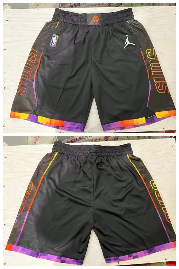 Men Phoenix Suns Black Shorts (Run Small)
