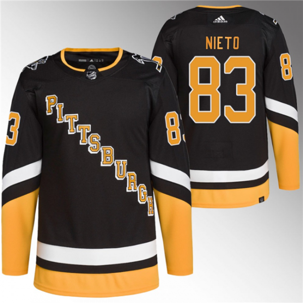 Men Pittsburgh Penguins #83 Matt Nieto Black 2021/22 Alternate Primegreen Stitched Jersey