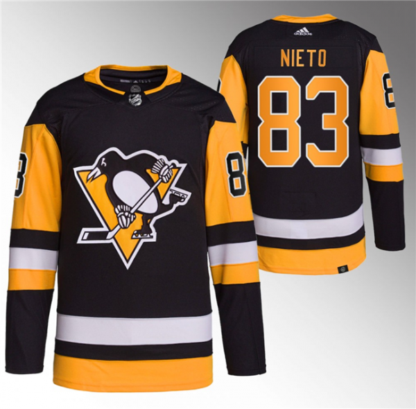 Men Pittsburgh Penguins #83 Matt Nieto Black Stitched Jersey