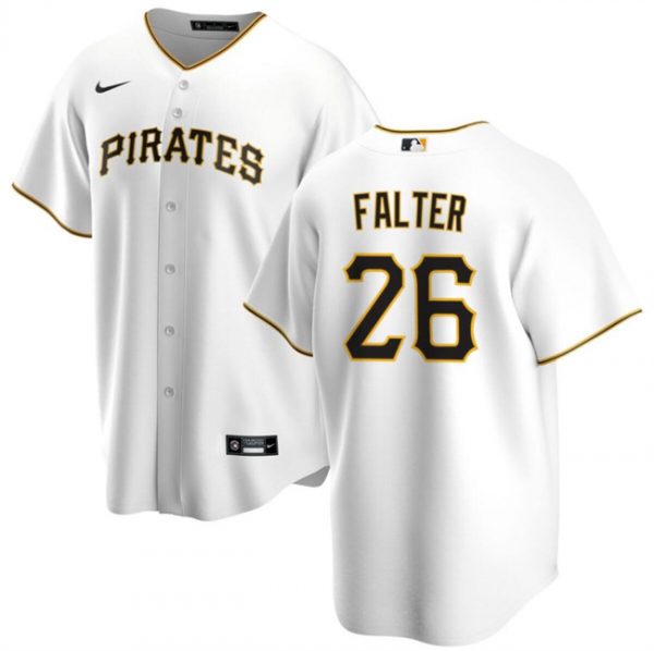 Men Pittsburgh Pirates #26 Bailey Falter White Cool Base Stitched Baseball Jersey
