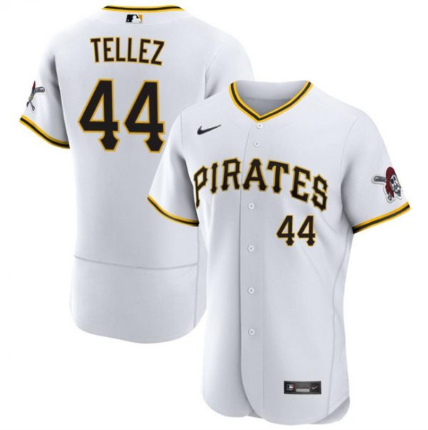 Men Pittsburgh Pirates #44 Rowdy Tellez White Flex Base Stitched Baseball Jersey