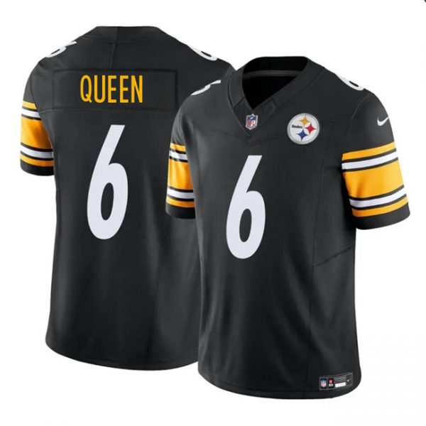 Men Pittsburgh Steelers #6 Patrick Queen Black F.U.S.E. Vapor Untouchable Limited Stitched Jersey